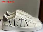 Valentino Garavani VLTN Calfskin Open Sneaker in White Replica