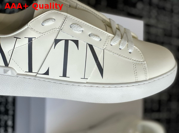 Valentino Garavani VLTN Calfskin Open Sneaker in White Replica