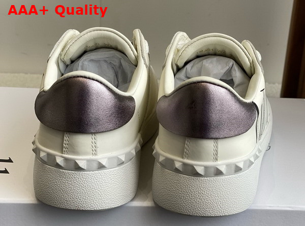Valentino Garavani VLTN Calfskin Open Sneaker in White Replica