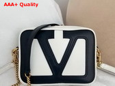 Valentino Garavani Viva Superstar Nappa Leather Crossbody Bag Butter and Black Replica