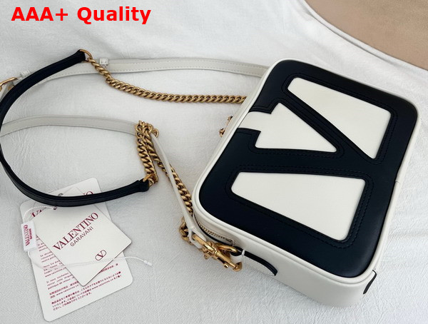 Valentino Garavani Viva Superstar Nappa Leather Crossbody Bag Butter and Black Replica