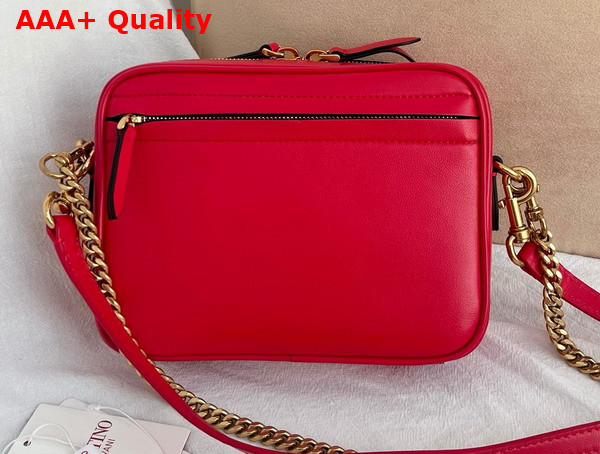 Valentino Garavani Viva Superstar Nappa Leather Crossbody Bag Red and Black Replica