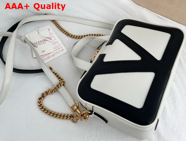 Valentino Garavani Viva Superstar Nappa Leather Handbag Butter and Black Replica