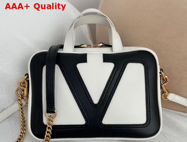 Valentino Garavani Viva Superstar Nappa Leather Handbag Butter and Black Replica